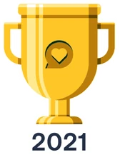 Nextdoor Fave Award 2021 trophy won by Trufast Tree Service