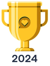 Nextdoor Fave Award 2024 trophy won by Trufast Tree Service