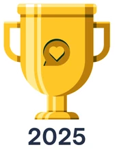 Nextdoor Fave Award 2025 trophy won by Trufast Tree Service